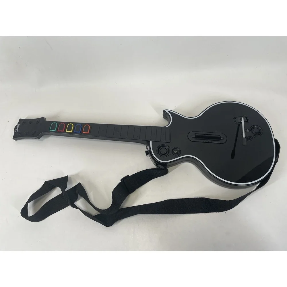 Guitar Hero Les Paul Gibson Wireless PS3 Guitar W/ Strap Black 95121.805 Tested